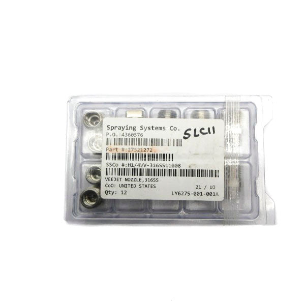 SPRAYING SYSTEMS H1/4VV-316SS11008 27521272 (PKG OF 12) NSMP