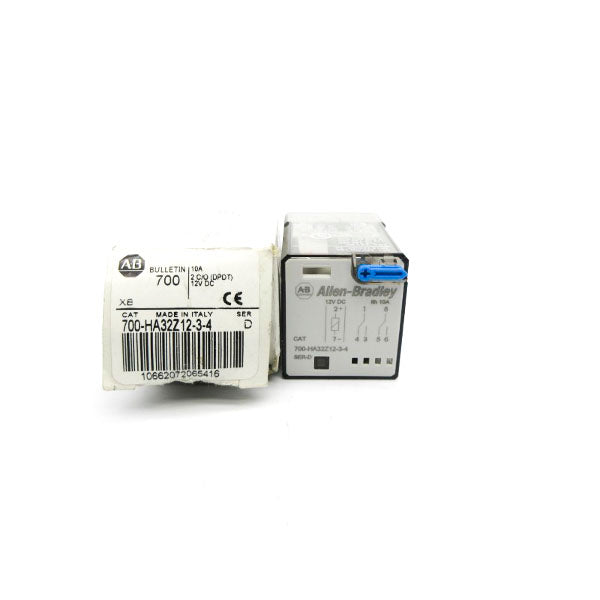 ALLEN BRADLEY 700-HA32Z12-3-4 SER. D 12VDC 10A (WH) NSMP