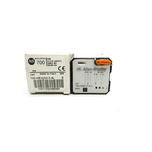 ALLEN BRADLEY 700-HB32A2-3-4L SER. E 240VAC 15A (WH) NSMP