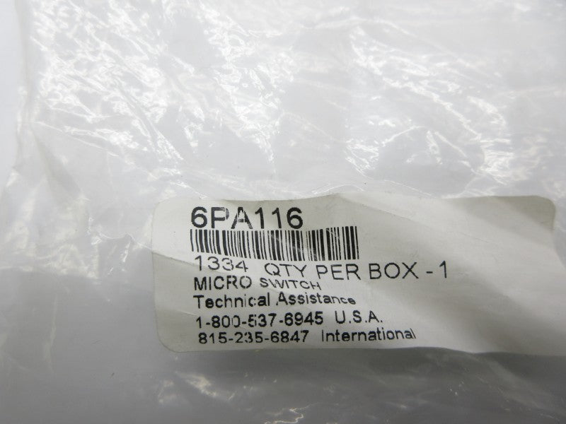 MICRO SWITCH 6PA116 NSMP
