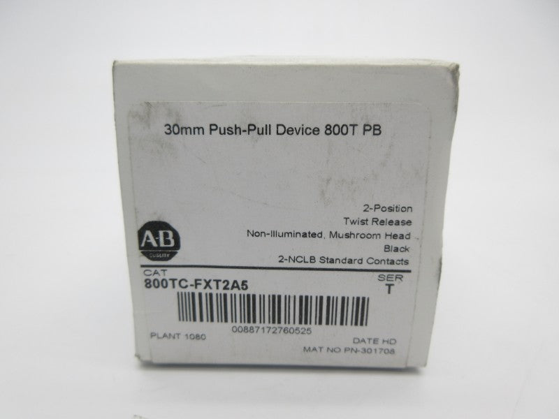 ALLEN BRADLEY 800TC-FXT2A5 SER. T (WH) NSMP