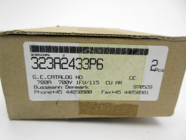 BUSSMANN 323A2433P6 700VAC 700A (PKG OF 2) NSMP