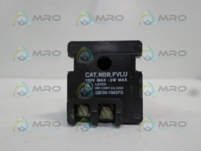 CONTROL CONCEPTS NBR.FVLU ORANGE PILOT LIGHT NSNP