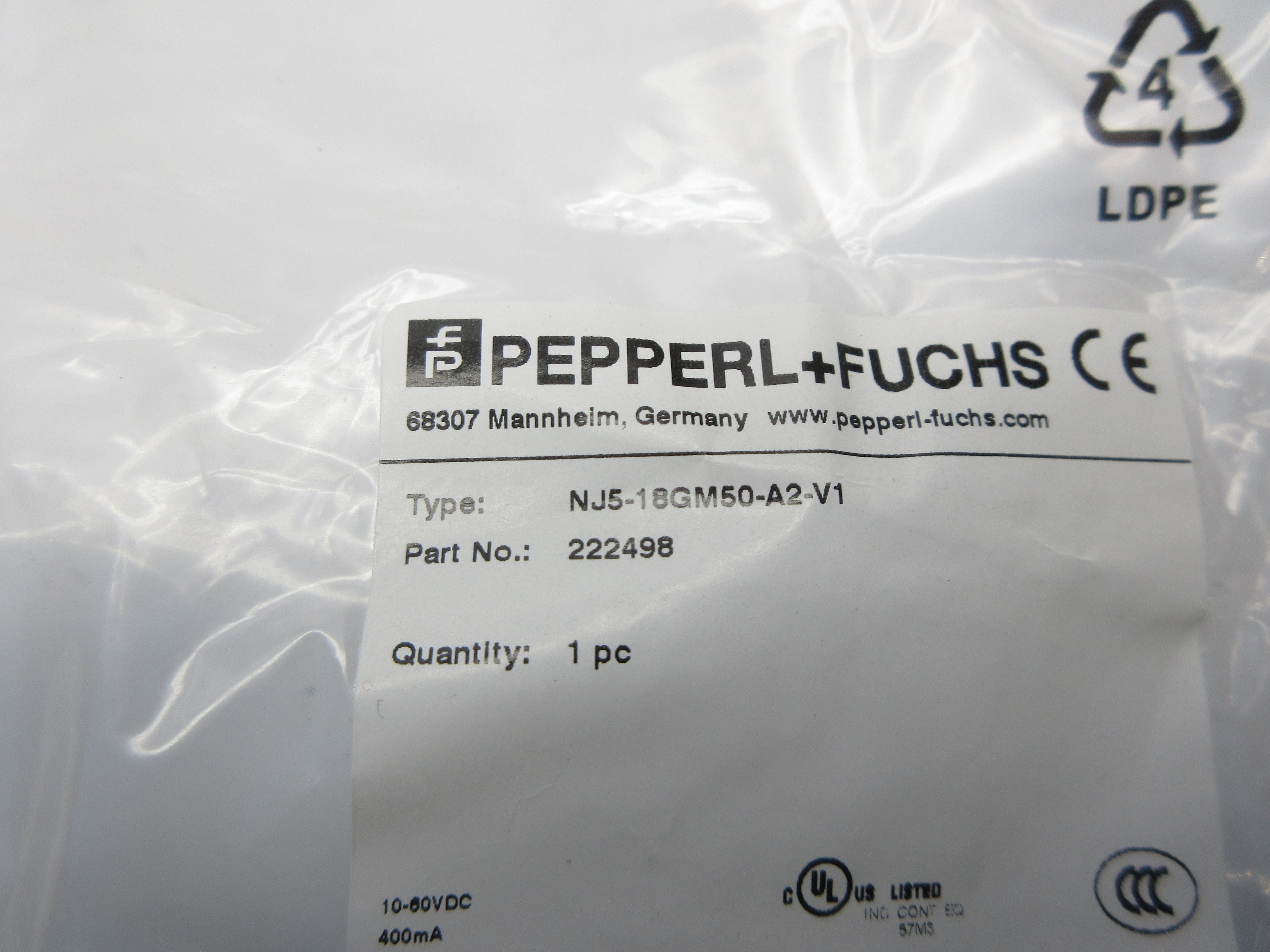 PEPPERL+FUCHS NJ5-18GM50-A2-V1 222498 NSMP
