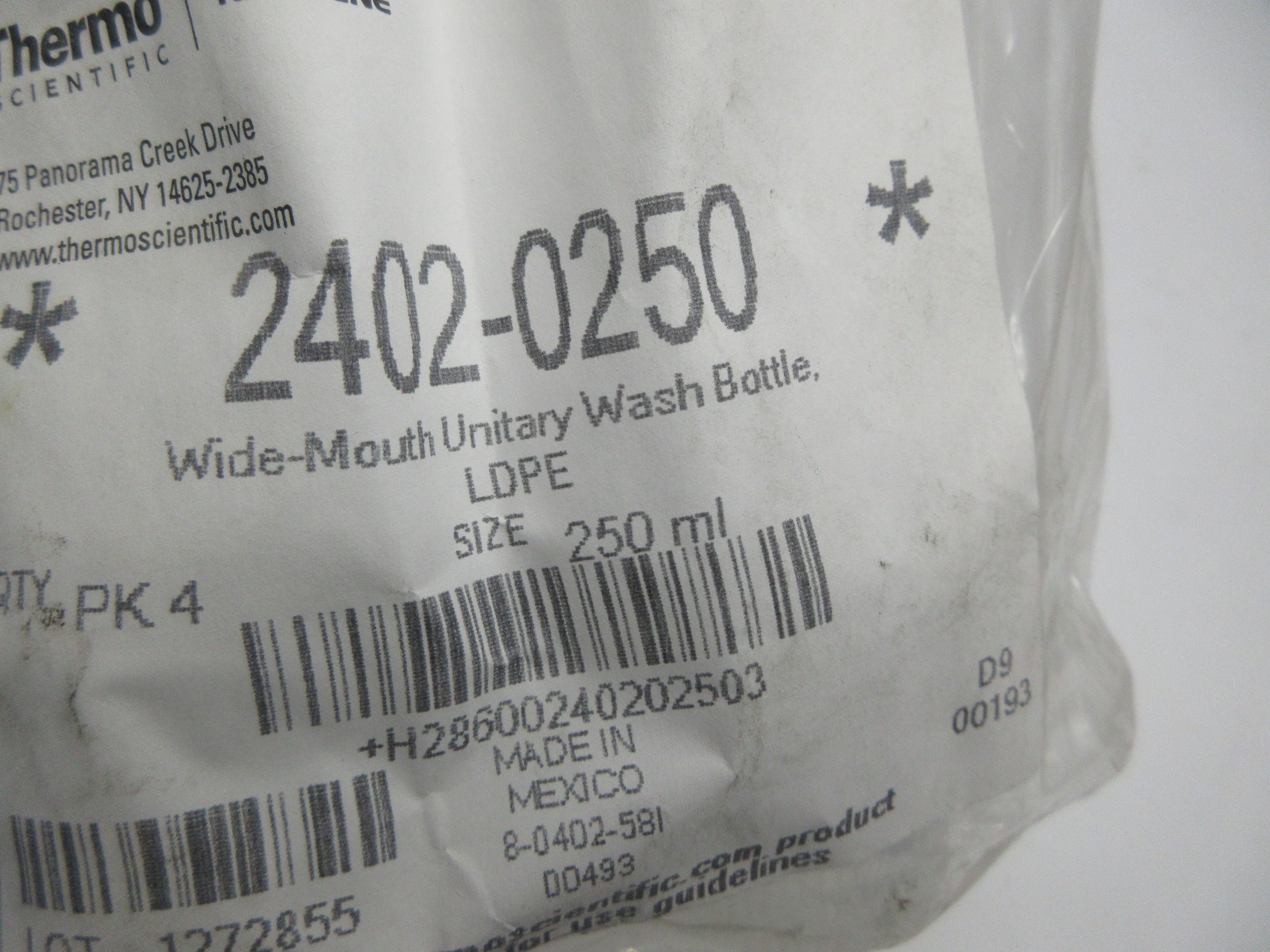 THERMO SCIENFIFIC 2402-0250 (PKG OF 4) NSMP