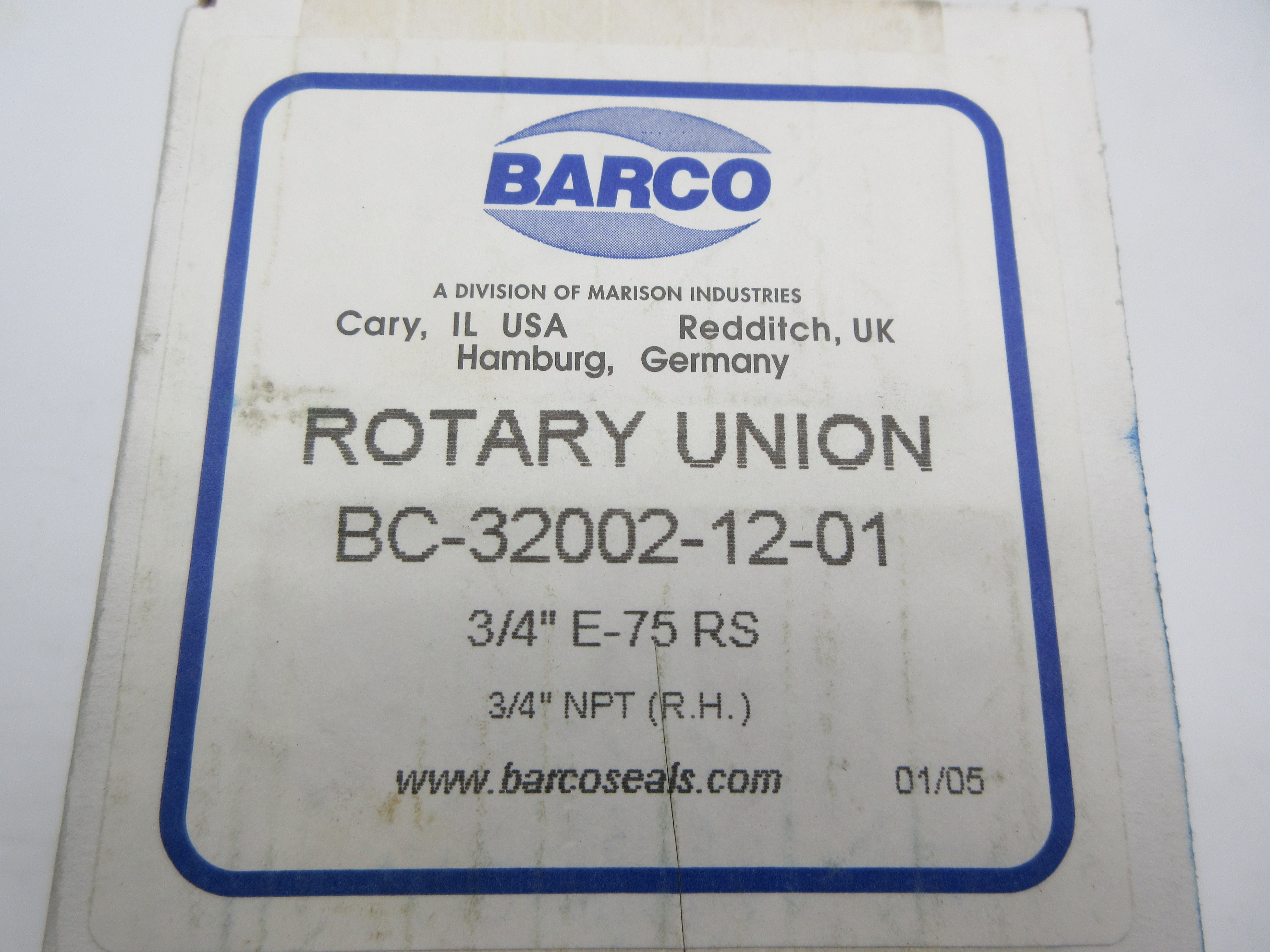 BARCO BC-32002-12-01 3/4" NSFS