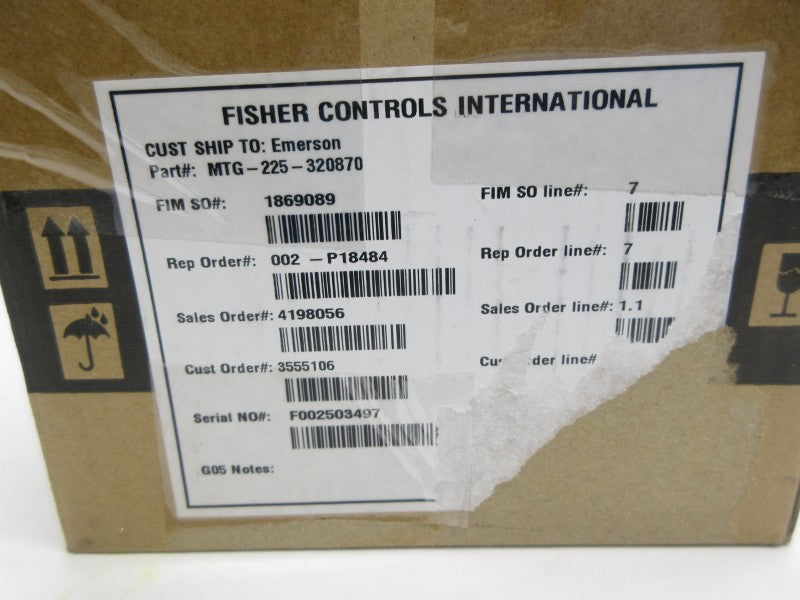 FISHER CONTROLS MTG-225-320870 NSMP
