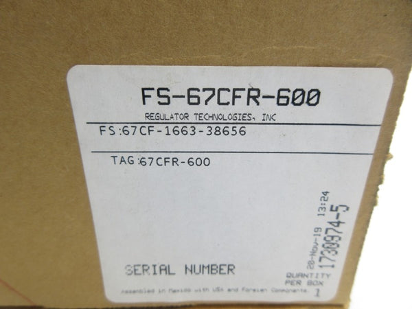 FISHER 67CF-1663-38656 0-60PSI NSMP