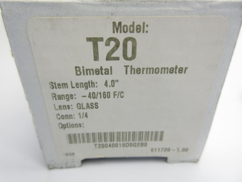 WIKA T20 -40/160'F/C 4.0" NSMP