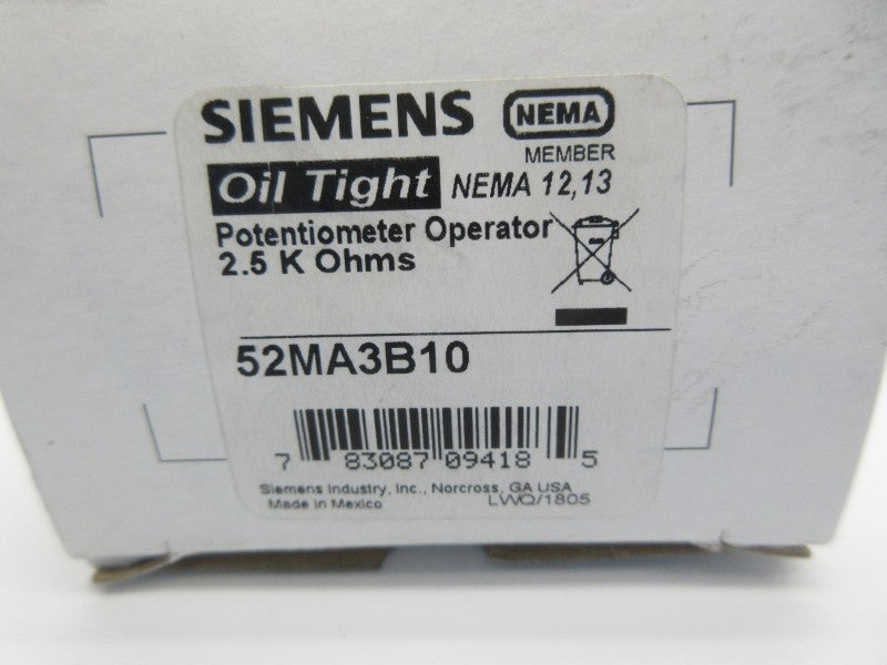 SIEMENS 52MA3B10 500VDC NSMP