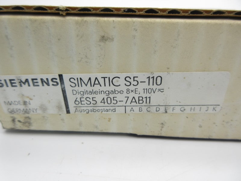 SIEMENS 6ES5405-7AB11 110V NSMP