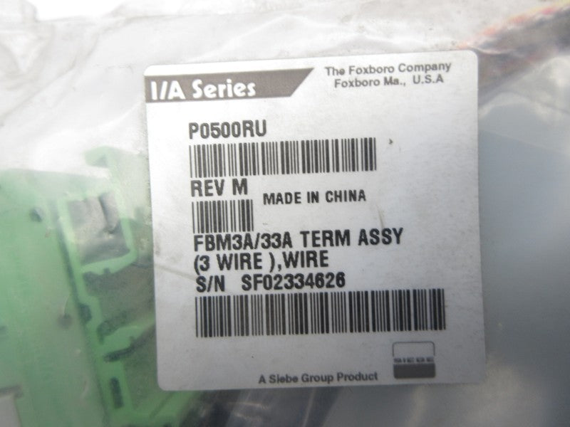 FOXBORO P0500RU REV. M NSMP