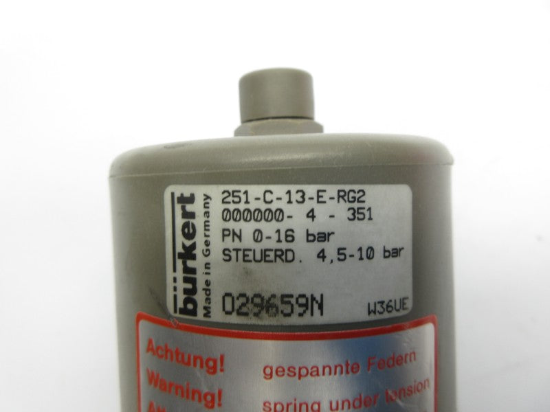 BURKERT 251-C-13-E-RG2 000000-4-351 029659N NSNP