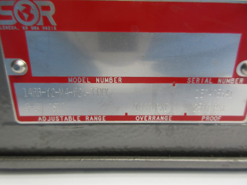 SOR 14RB-Y2-M4-F2A-TTYY 6-30PSI NSNP