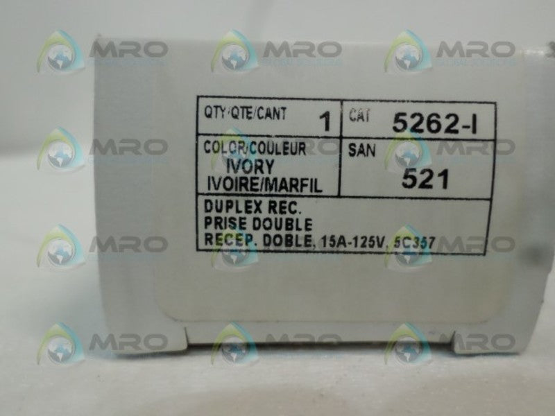 LEVITON 5262-I RECEPTACLE NSMP