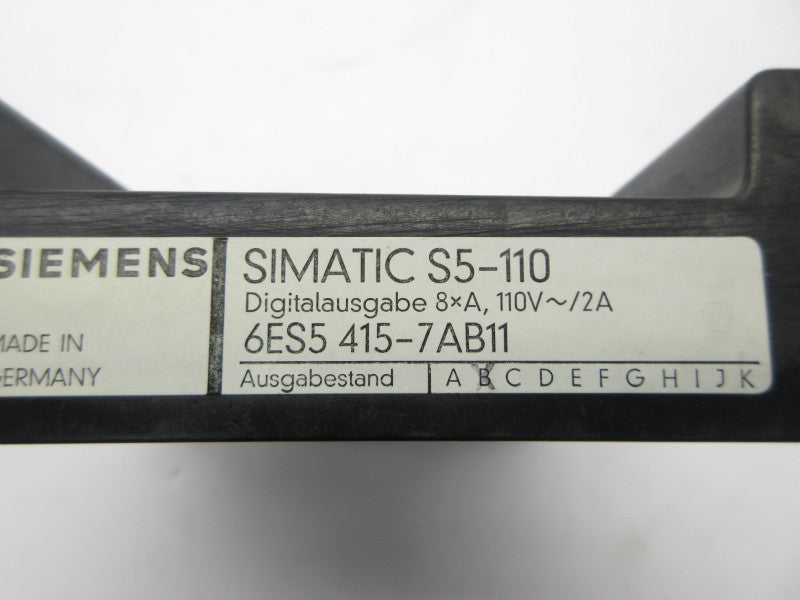 SIEMENS 6ES5415-7AB11 110V 2A NSNP