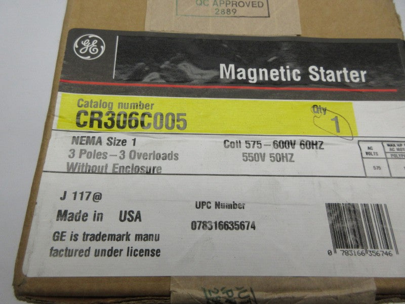 GENERAL ELECTRIC CR306C005 575-600V NSFS