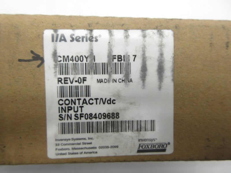 FOXBORO CM400YH REV. 0F NSFS
