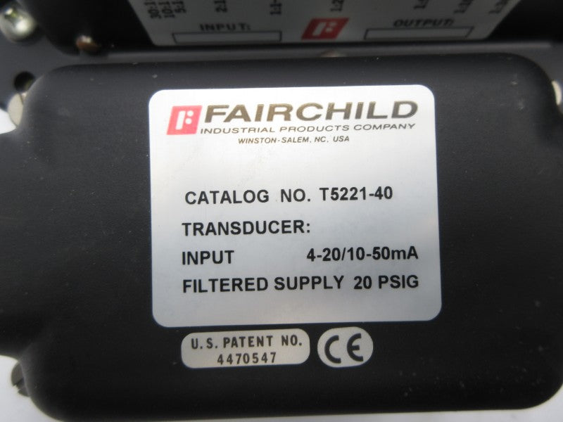 FAIRCHILD T5221-40 20PSI NSNP