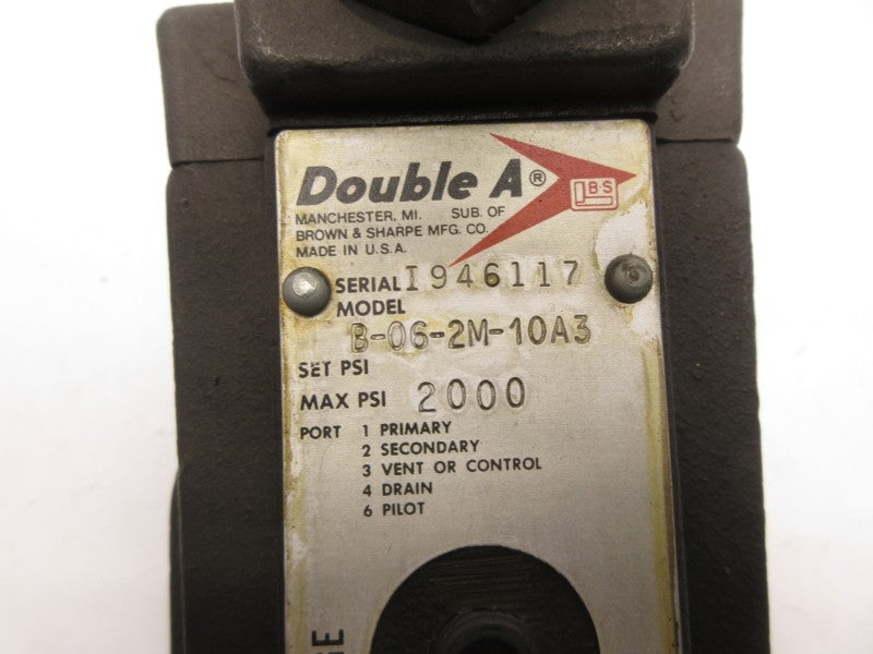 DOUBLE A B-06-2M-10A3 2000PSI NSNP