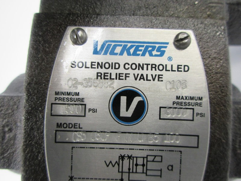 VICKERS CS5C60FFMUB5100 W/ DG4V3S0FLMUB560 110/120V .48/.46A 3000PSI NSNP