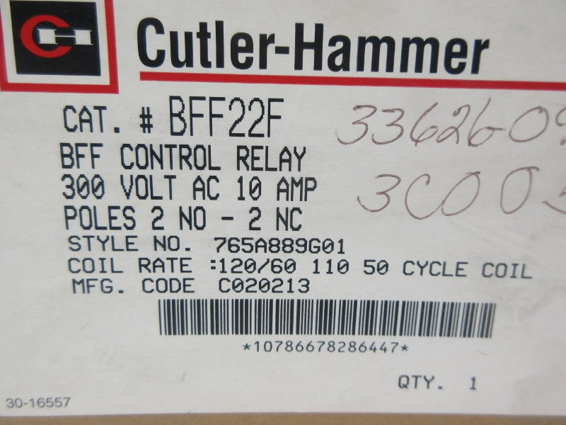CUTLER HAMMER BFF22F 300VAC 10A NSMP