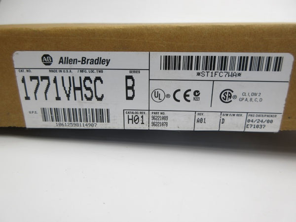 ALLEN BRADLEY 1771-VHSC SER. B F/W D NSMP