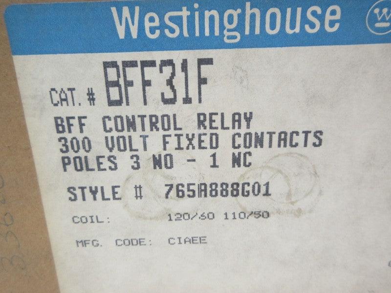 WESTINGHOUSE BFF31F 110/120V NSMP