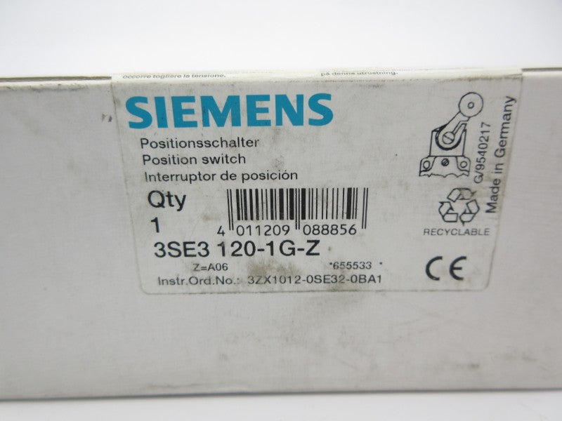 SIEMENS 3SE3120-1G-Z NSMP