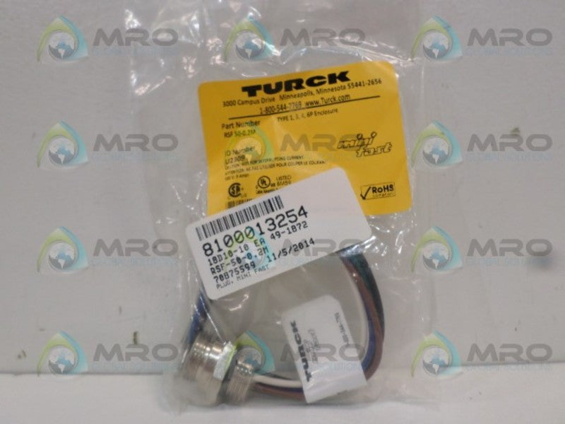 TURCK RSF50-0.2M MINIFAST CORDSET NSMP