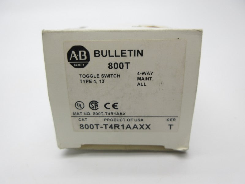 ALLEN BRADLEY 800T-T4R1AAXX SER. T (WH) NSMP