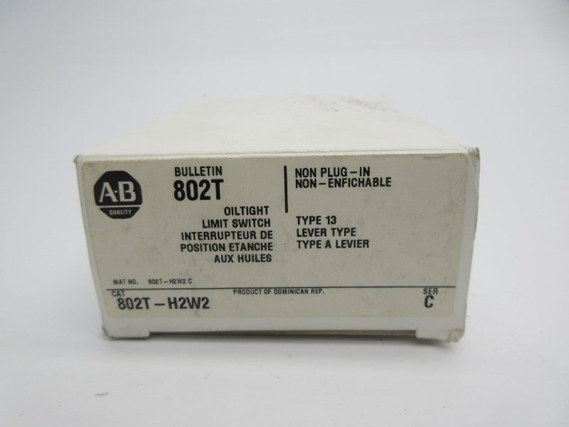 ALLEN BRADLEY 802T-H2W2 SER. C (WH) NSMP