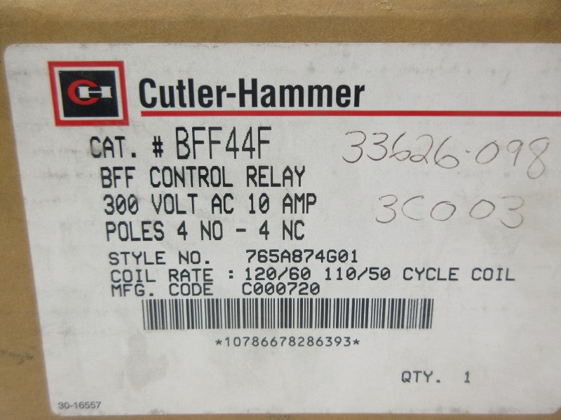 CUTLER HAMMER BFF44F 110/120V 10A NSMP