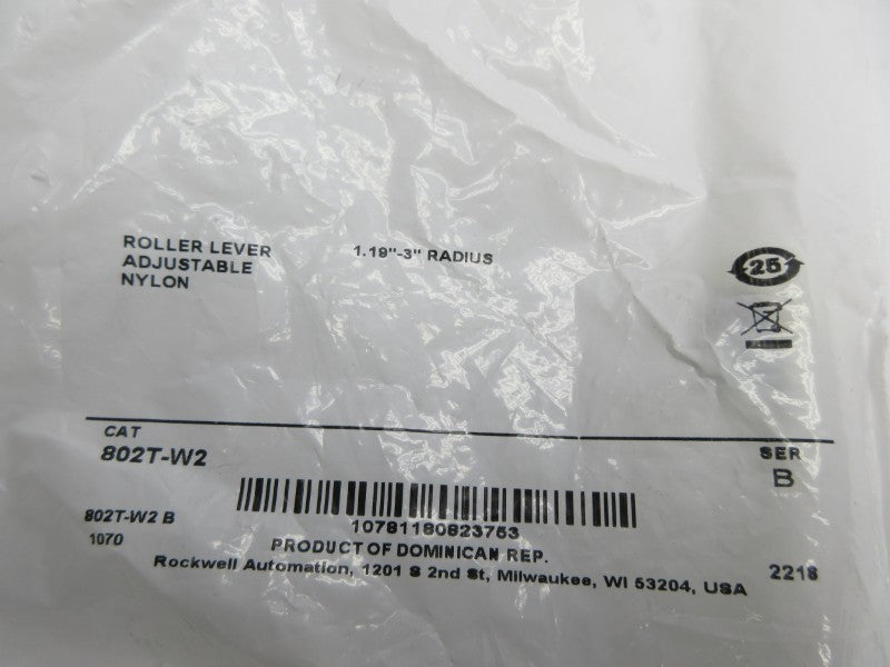 ROCKWELL AUTOMATION 802T-W2 SER. B 1.19-3" NSMP