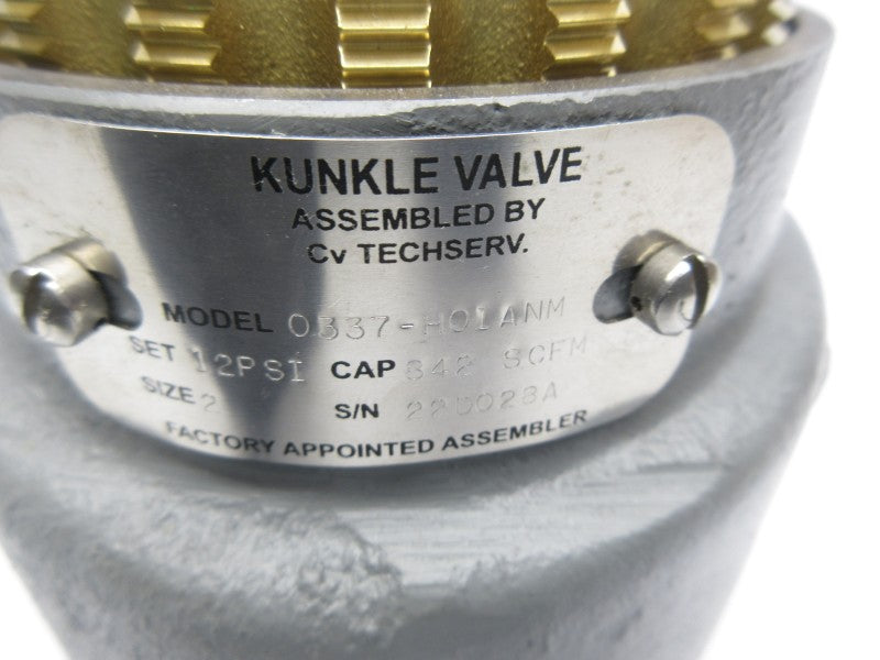 KUNKLE 0337-H01ANM 12PSI 2" NSNP
