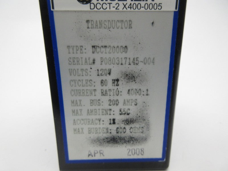GENERAL ELECTRIC DCCT20000 120V 200A NSNP