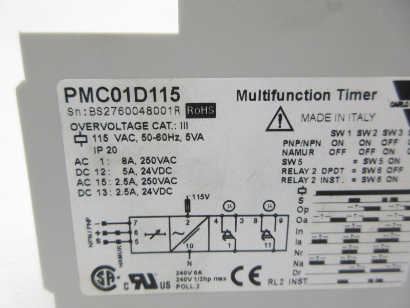CARLO GAVAZZI PMC01D115 115VAC NSNP