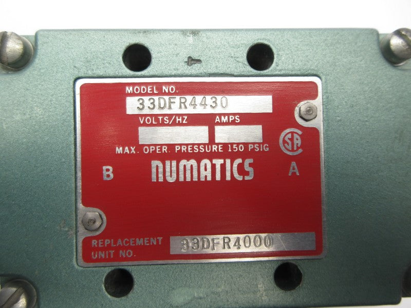 NUMATICS 33DFR4430 NSNP