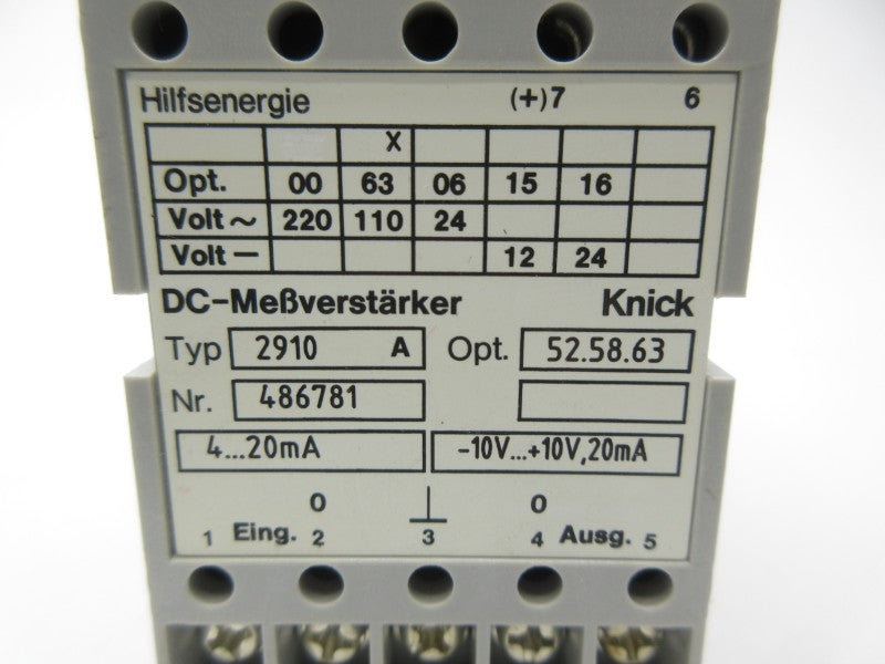KNICK 2910A 486781 NSNP