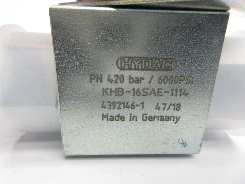 HYDAC KHB-16SAE-1114 6000PSI NSNP
