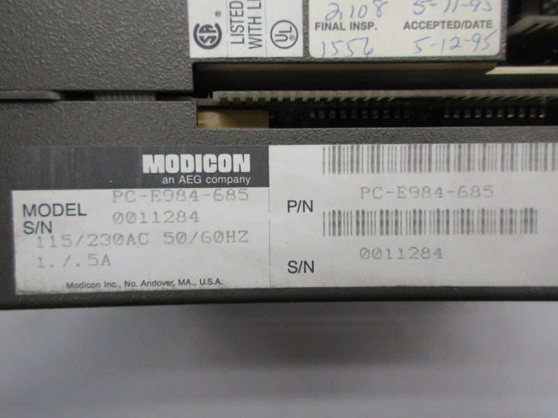 MODICON PC-E984-685 115/230VAC NSNP