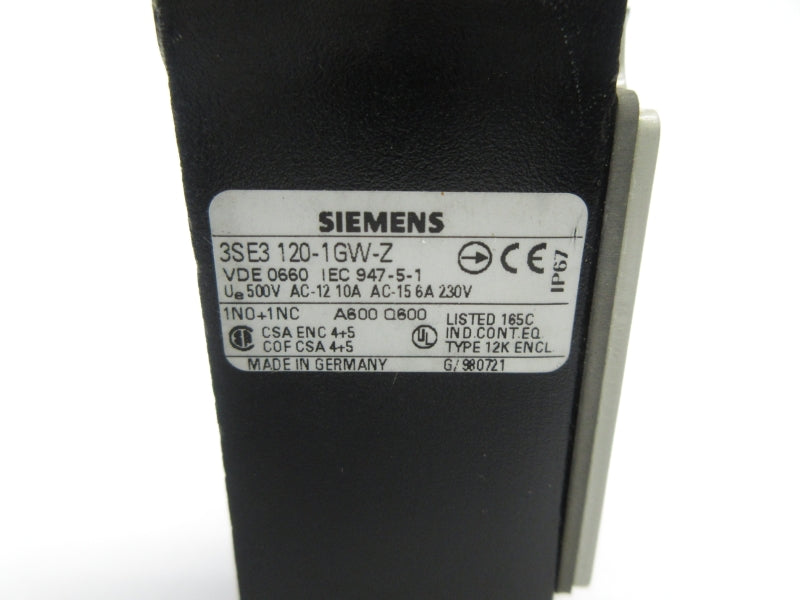 SIEMENS 3SE3120-1GW-Z 500VAC 10A NSNP
