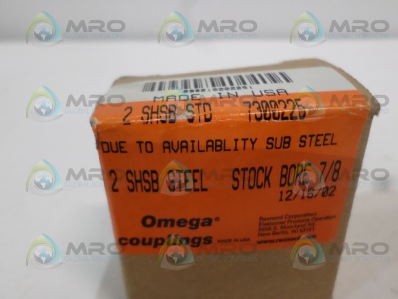 OMEGA 7300225 STEEL STOCK BORE 7/8" NSMP