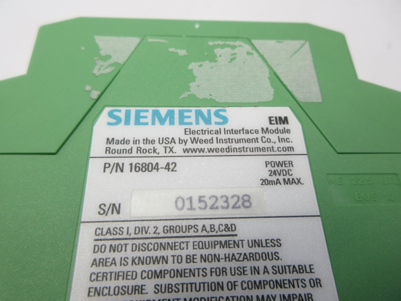 SIEMENS 16804-42 24VDC NSNP