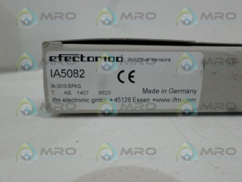 IFM EFECTOR IA5082 INDUCTIVE PROXIMITY SENSOR NSMP