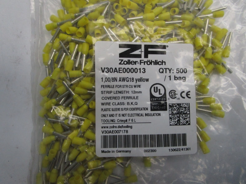 ZOLLER FROHLICH V30AE000013 (APPROX. 500) NSMP