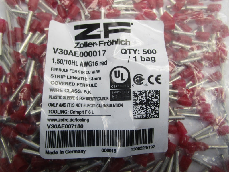 ZOLLER FROHLICH V30AE000017 (APPROX. 500) NSMP