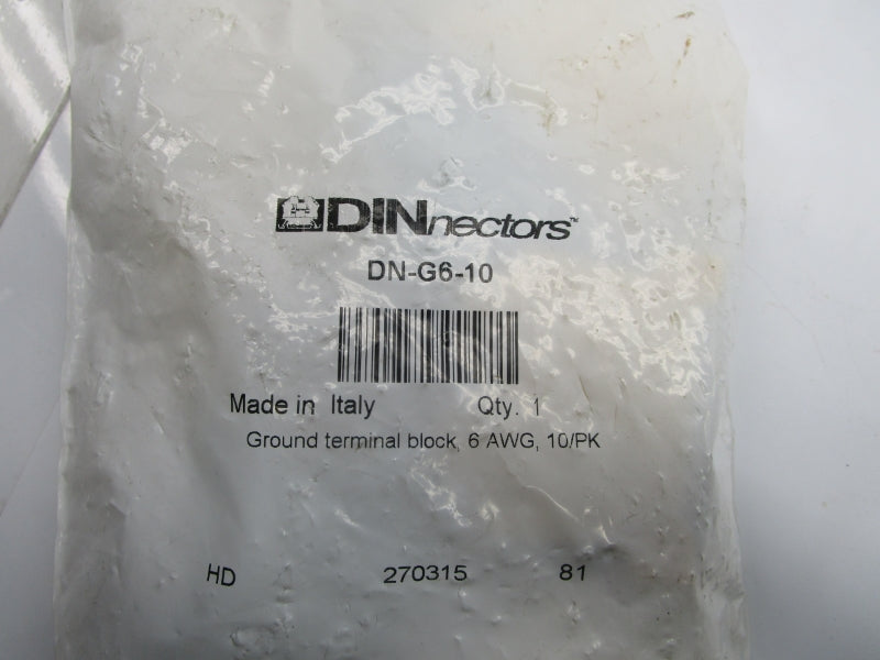 DINNECTORS DN-G6-10 (PKG OF 10) NSMP