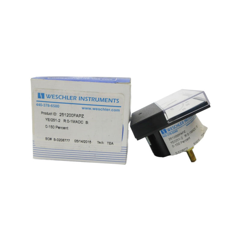 WESCHLER INSTRUMENTS 251200FAPZ 0-150% NSMP