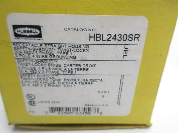 HUBBELL HBL2430SR 480V 20A NSMP
